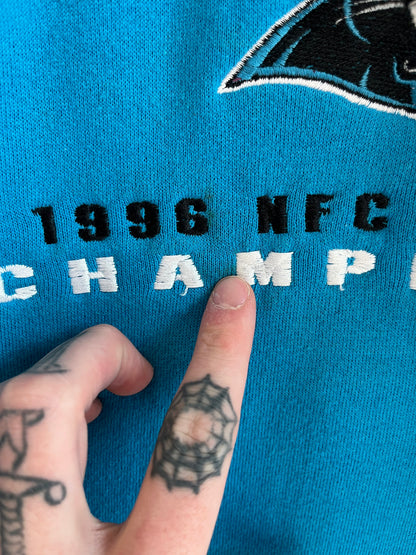 1996 Carolina Panthers Blue Lee Crewneck (XL)