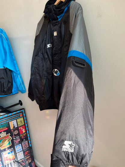 90s Carolina Panthers Starter Deadstock Puffer Jacket (XL)