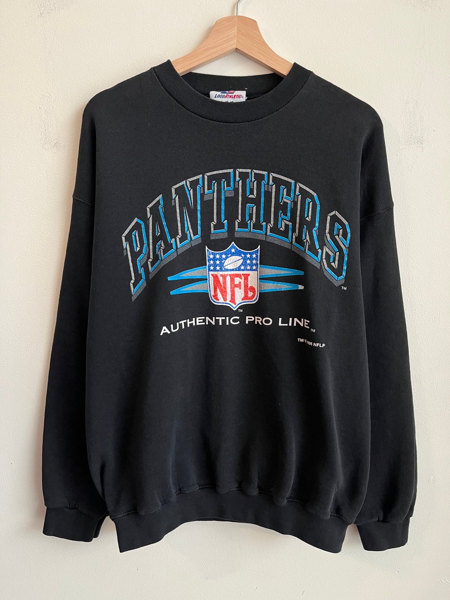 90s Carolina Panthers Diamond Cut Crewneck (L)