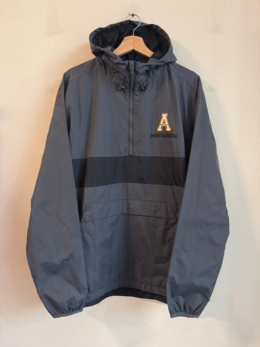 00s Appalachian State University Grey & Black Sport-Tek Windbreaker (L)