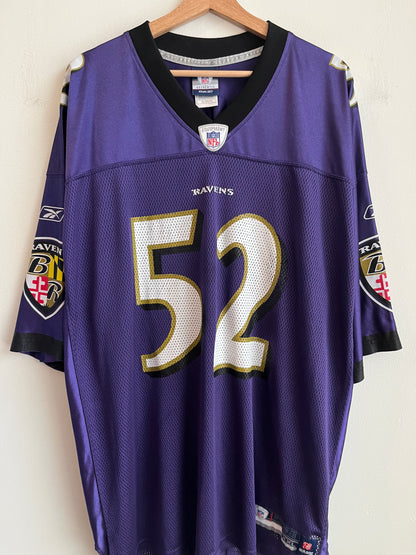 00S Baltimore Ravens Ray Lewis Home Jersey (XXL)