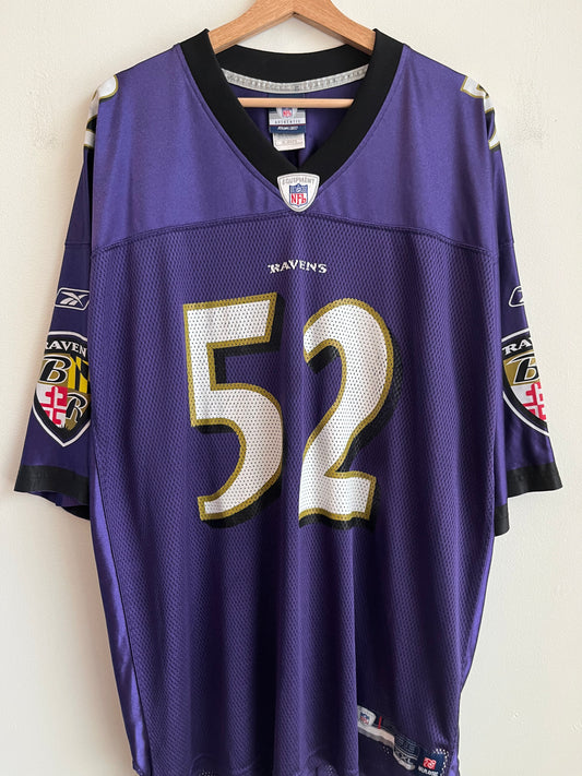 00S Baltimore Ravens Ray Lewis Home Jersey (XXL)