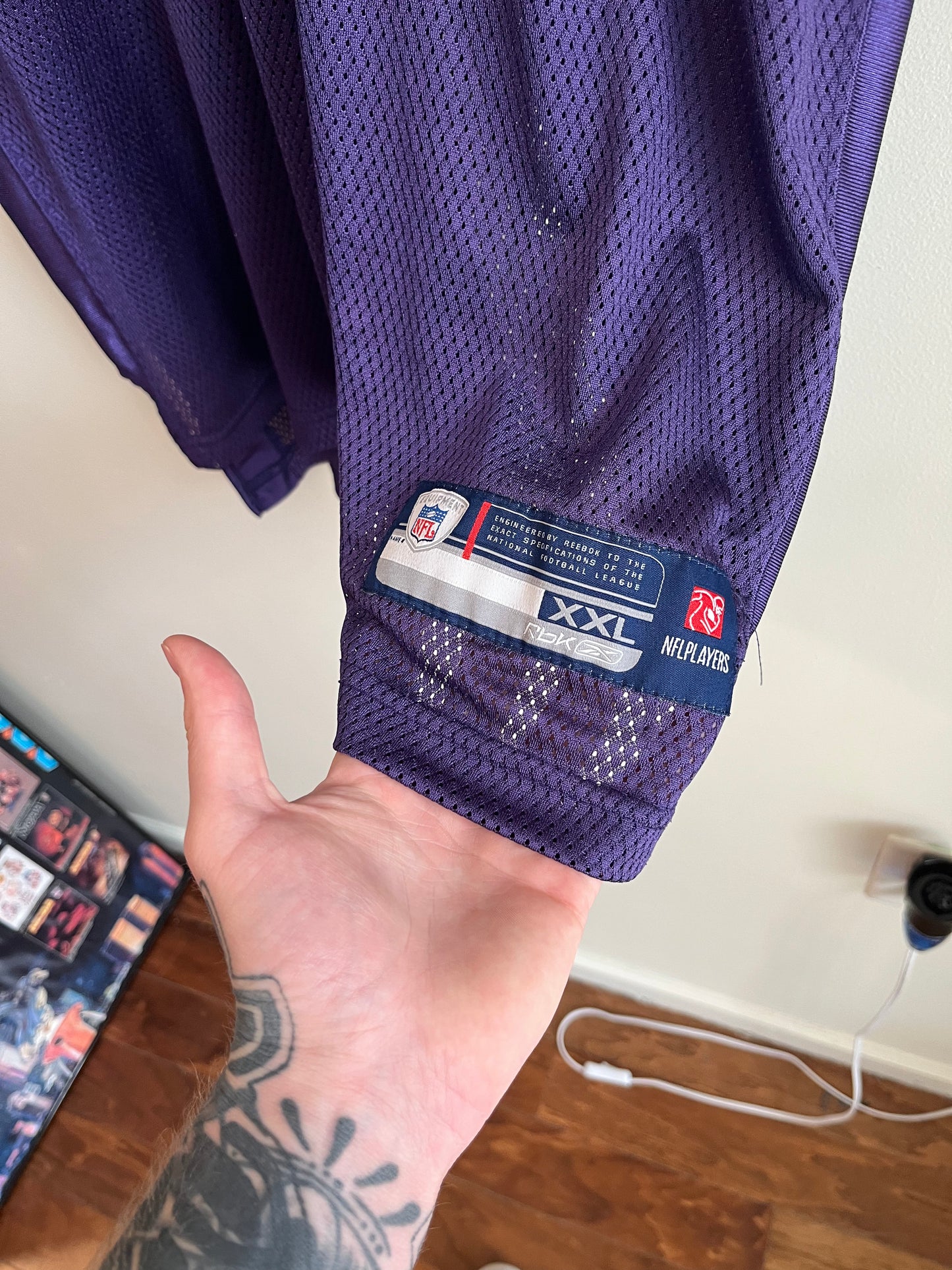 00S Baltimore Ravens Ray Lewis Home Jersey (XXL)