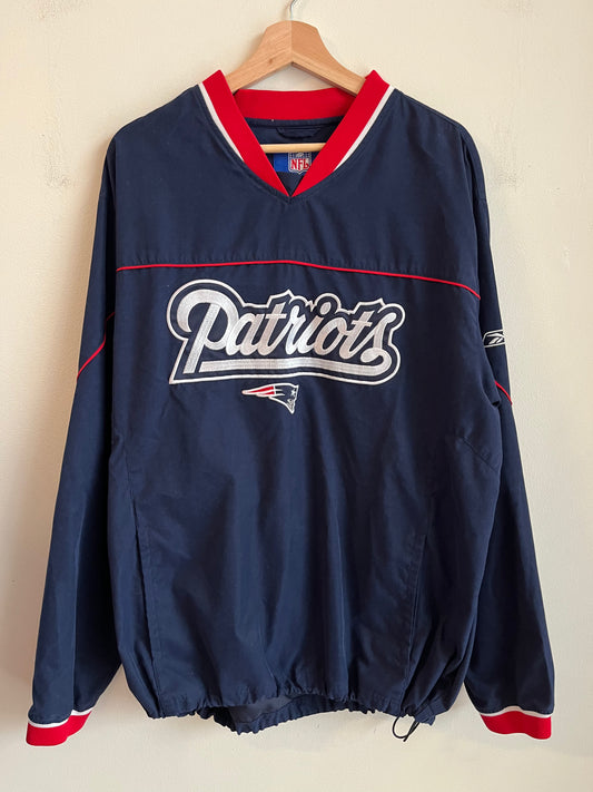 00s New England Patriots Spell Out Reebok Windbreaker (L)