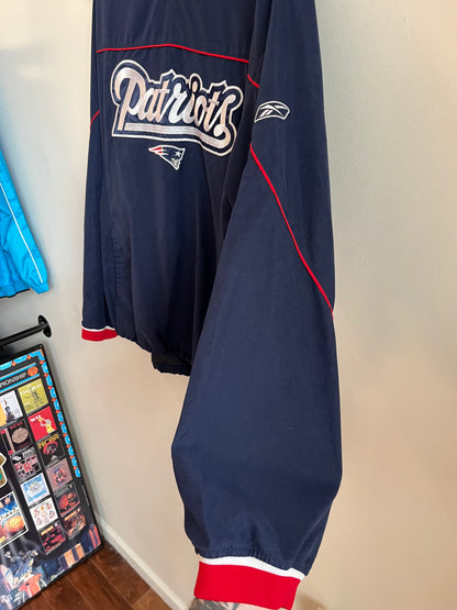 00s New England Patriots Spell Out Reebok Windbreaker (L)