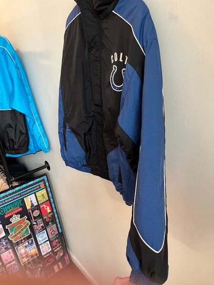 2010s Indianapolis Colts Two Toned Spell Out Puffer Jacket (L)