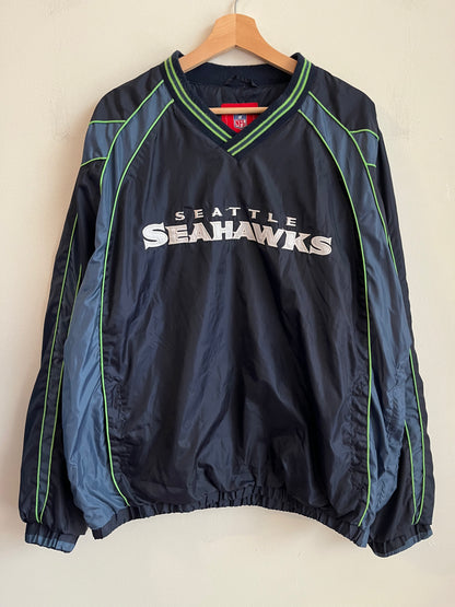 00s Seattle Seahawks Spell Out Windbreaker (XL)