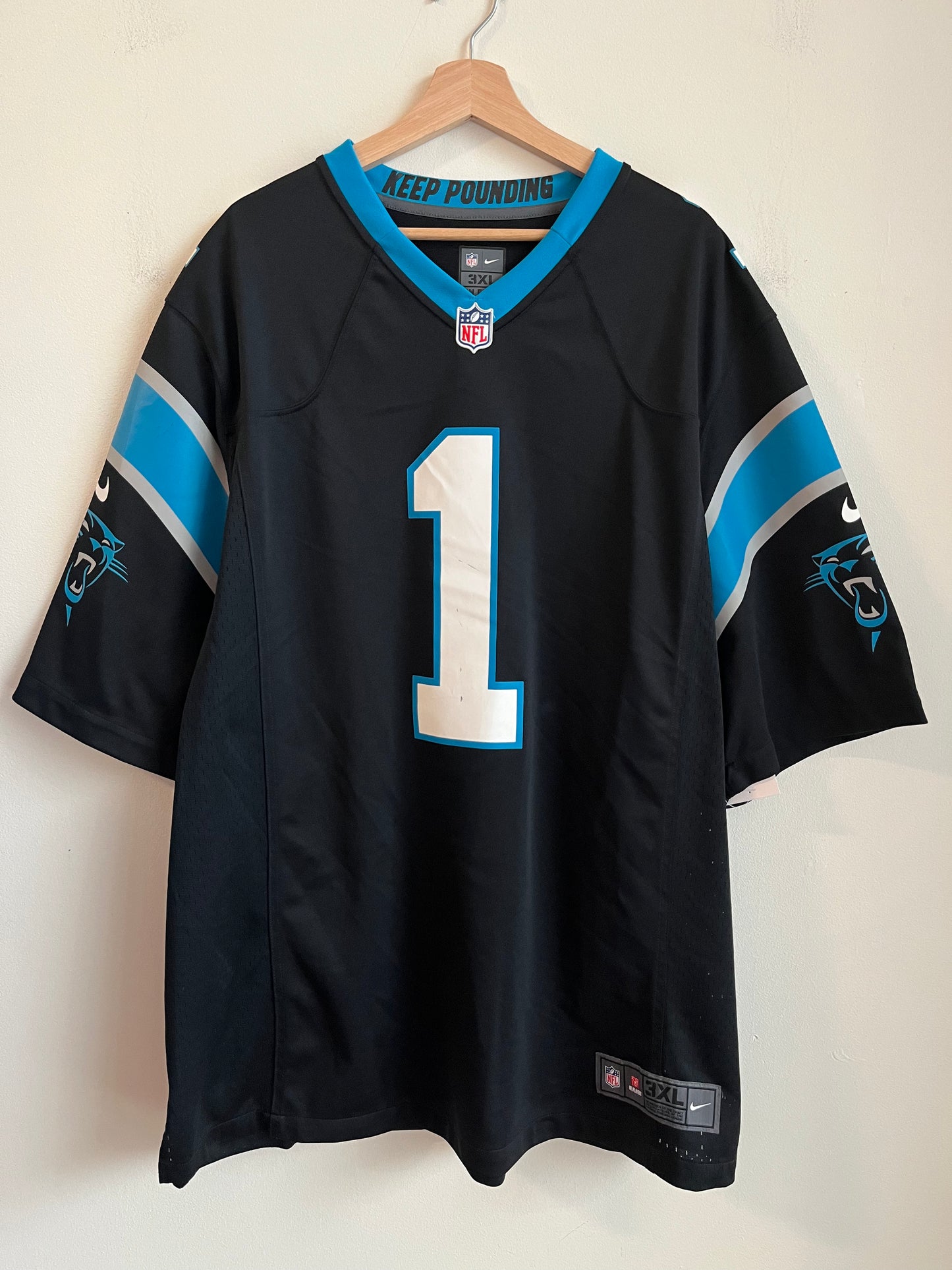 2012 Carolina Panthers Cam Newton Nike Home Jersey (3XL)