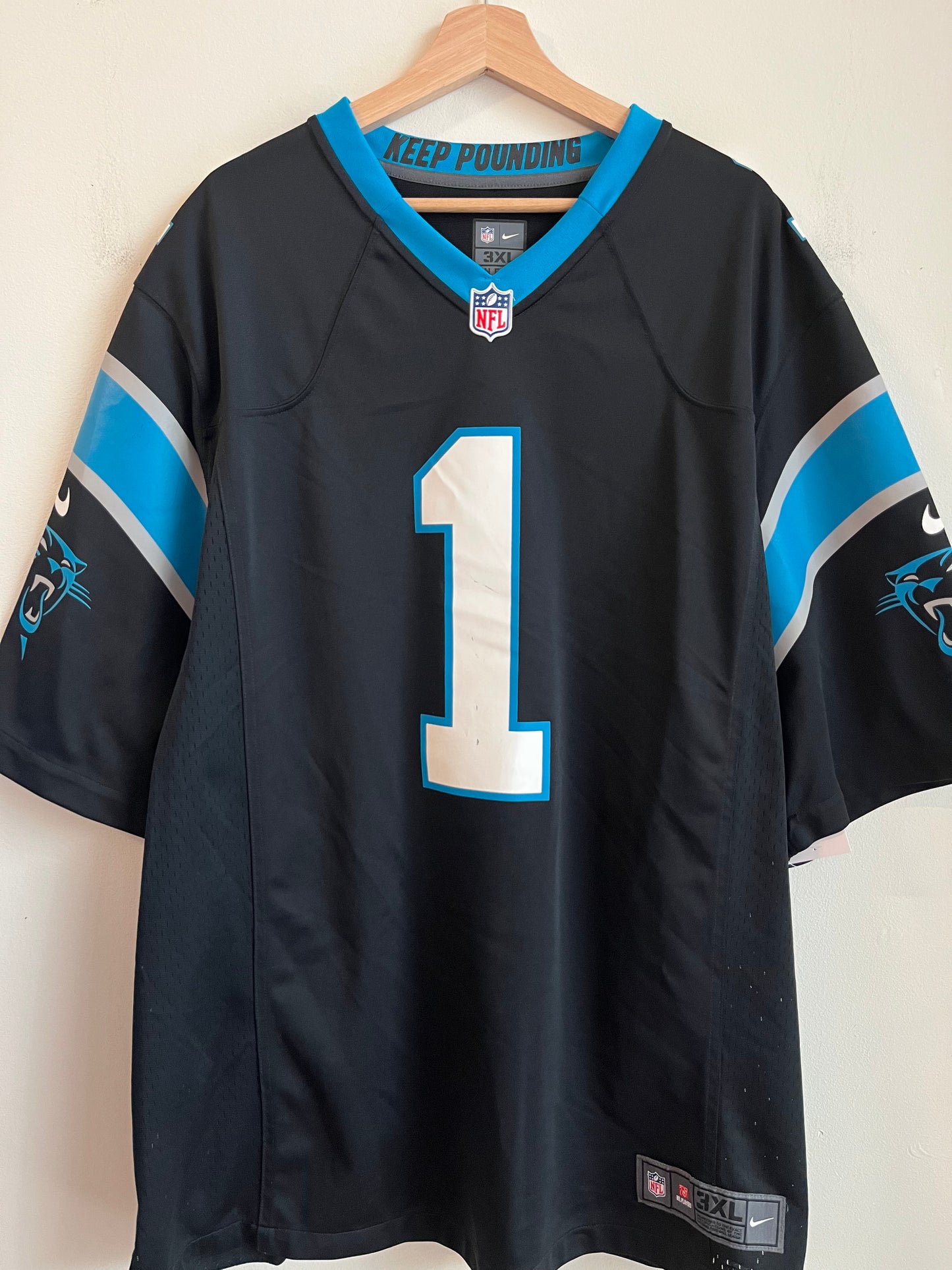 2012 Carolina Panthers Cam Newton Nike Home Jersey (3XL)