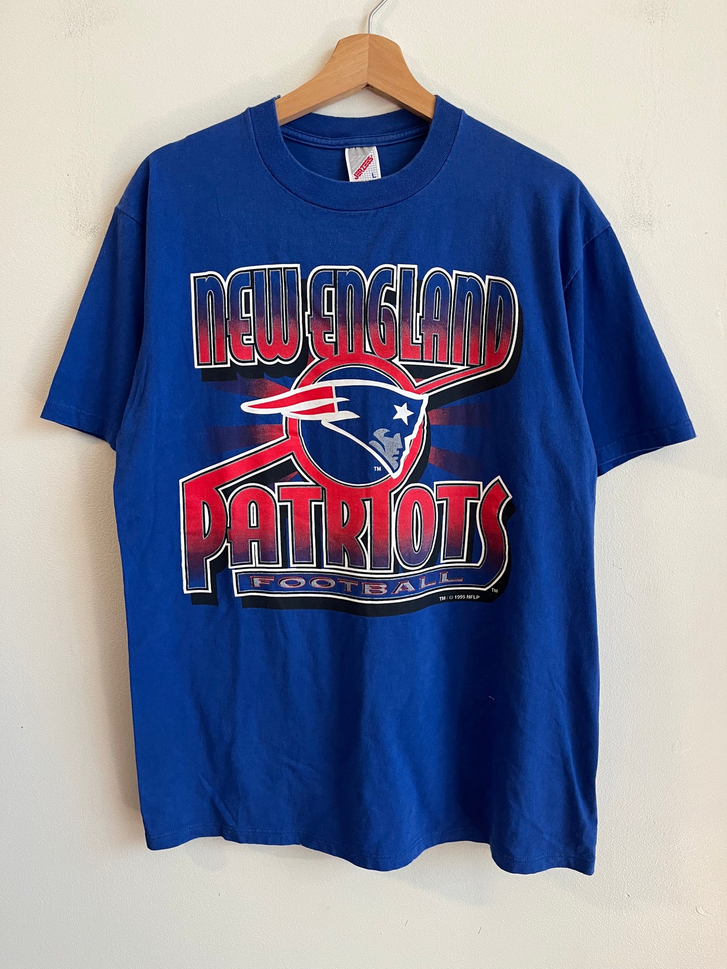 1995 New England Patriots Football Spell Out Tee (L)