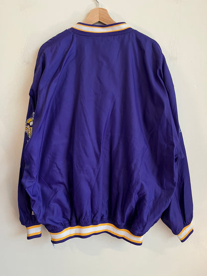 90s Minnesota Vikings Starter Spell Out Windbreaker (XL)