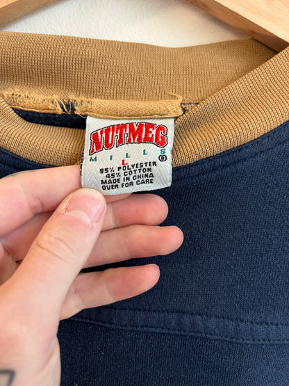 1990s Notre Dame Spell Out Lee Crewneck (L)