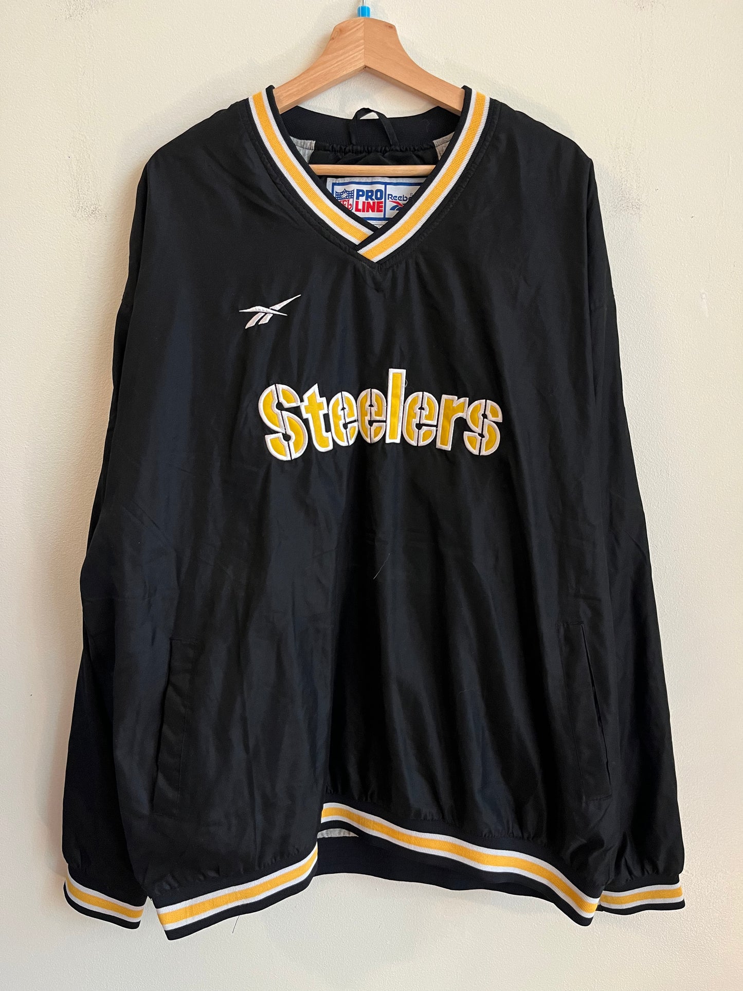 90s Pittsburgh Steelers Reebok Pro LIne Windbreaker (XXL)