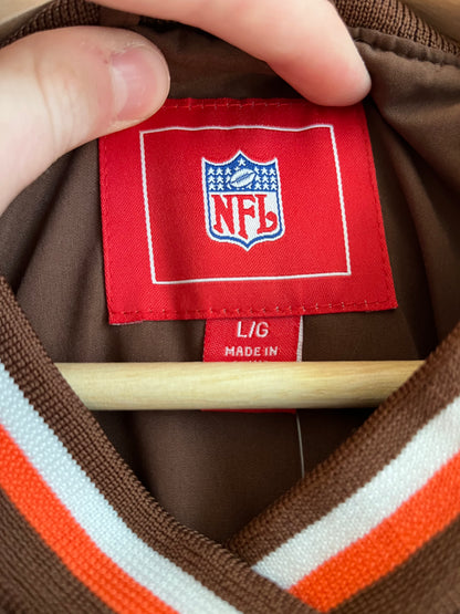 2000s Cleveland Browns Two Tone Spell Out Windbreaker (L)