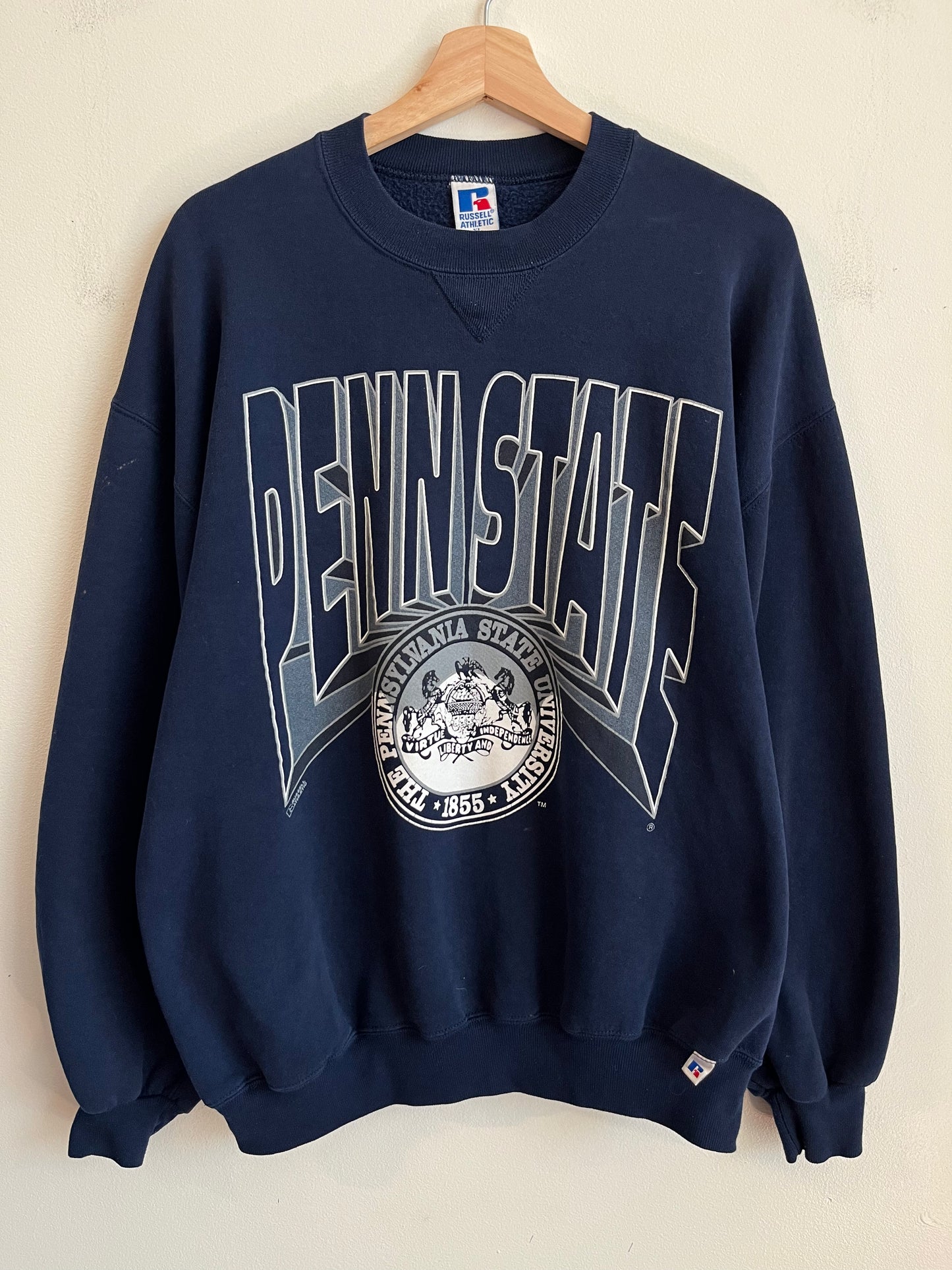 90s Penn State Russell Athletics Spell Out Crewneck (XL)