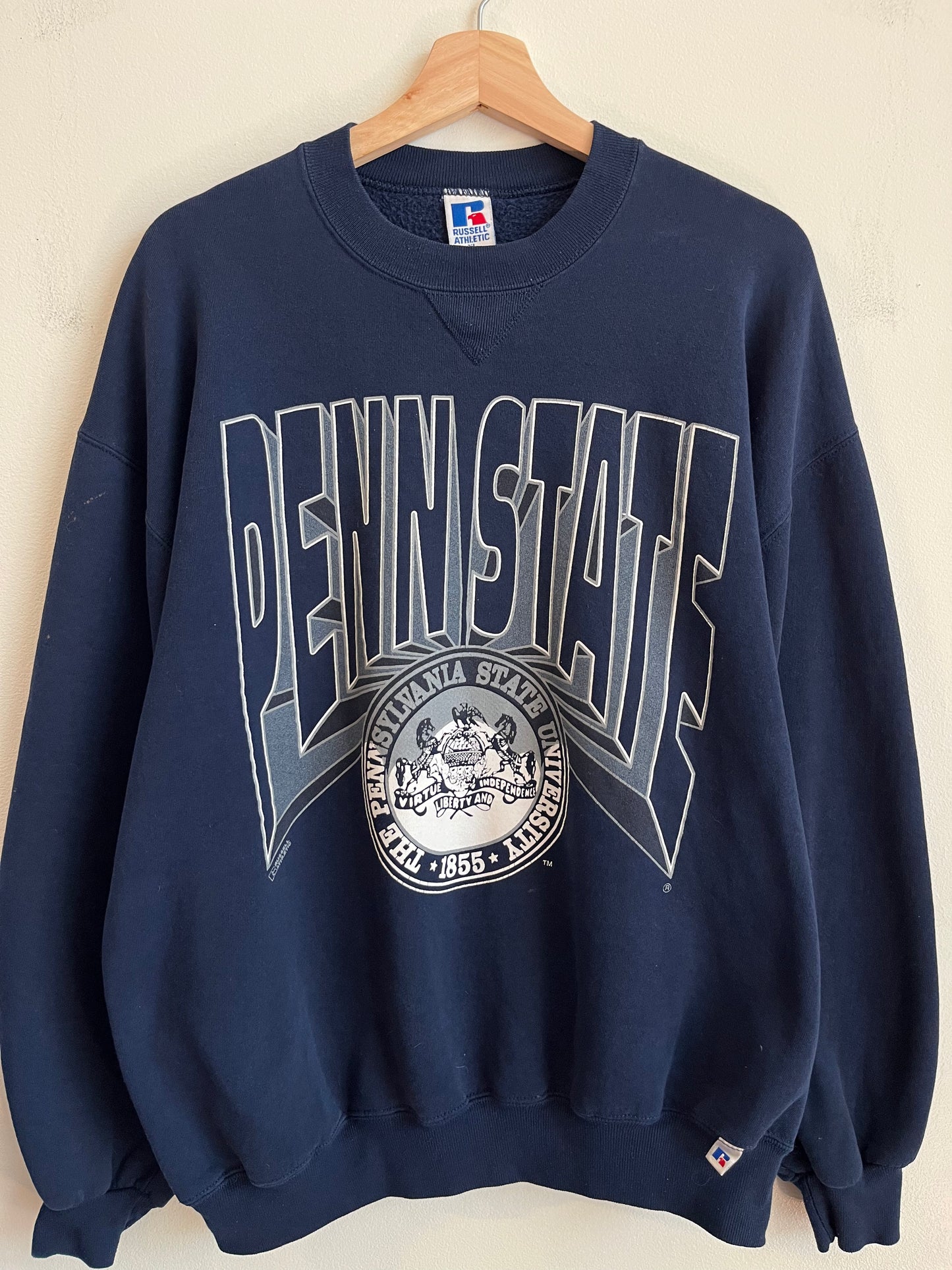 90s Penn State Russell Athletics Spell Out Crewneck (XL)