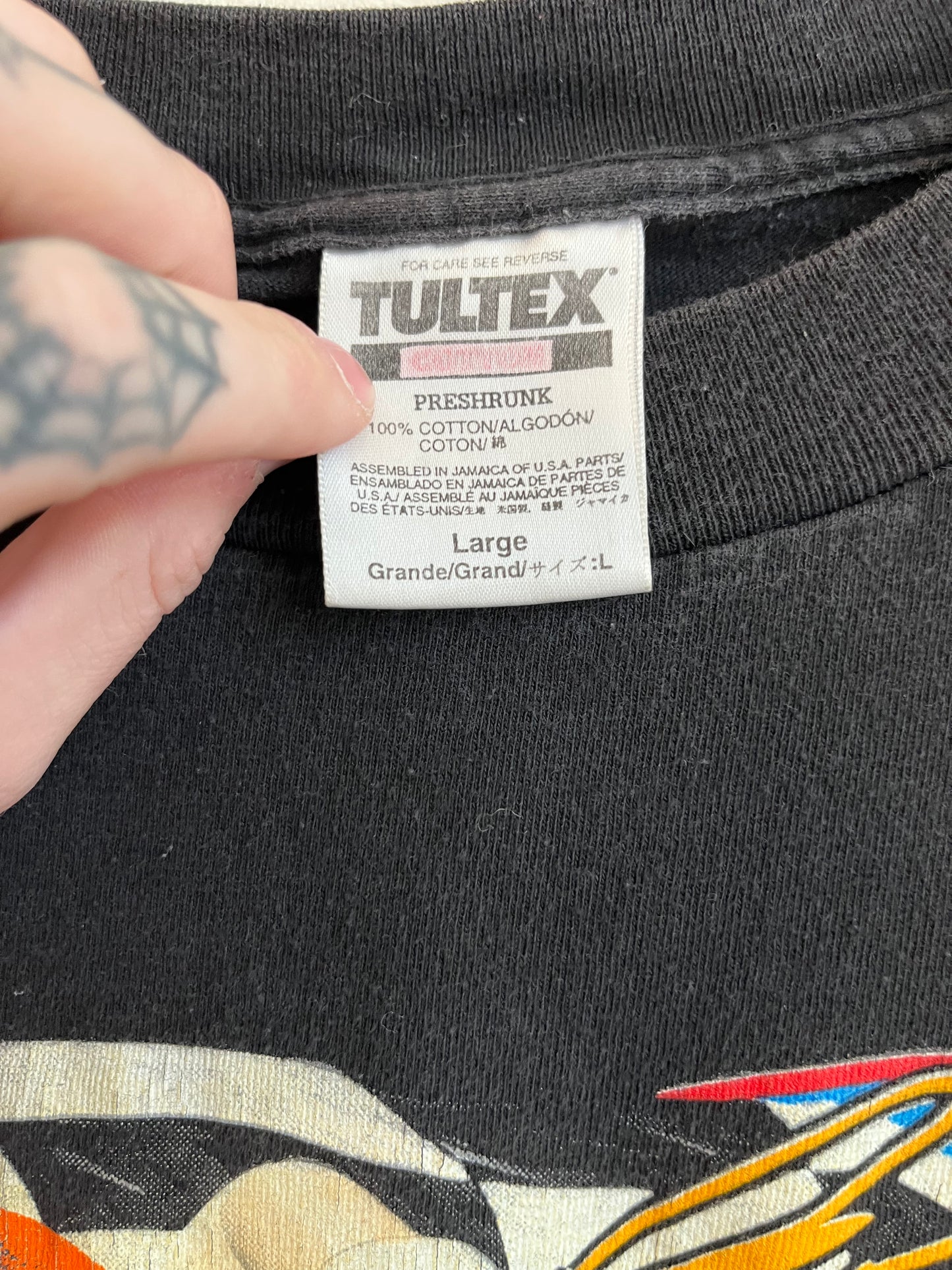 1999 M&Ms Ernie Irvan Nascar Faded Black Tee (L)