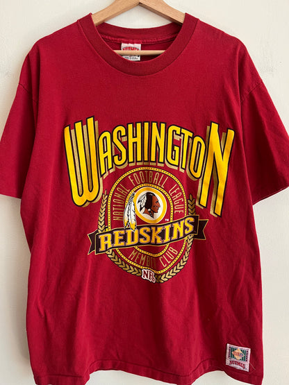 1990s Washington Redskins Spell Out Nutmeg Red Tee (XL)