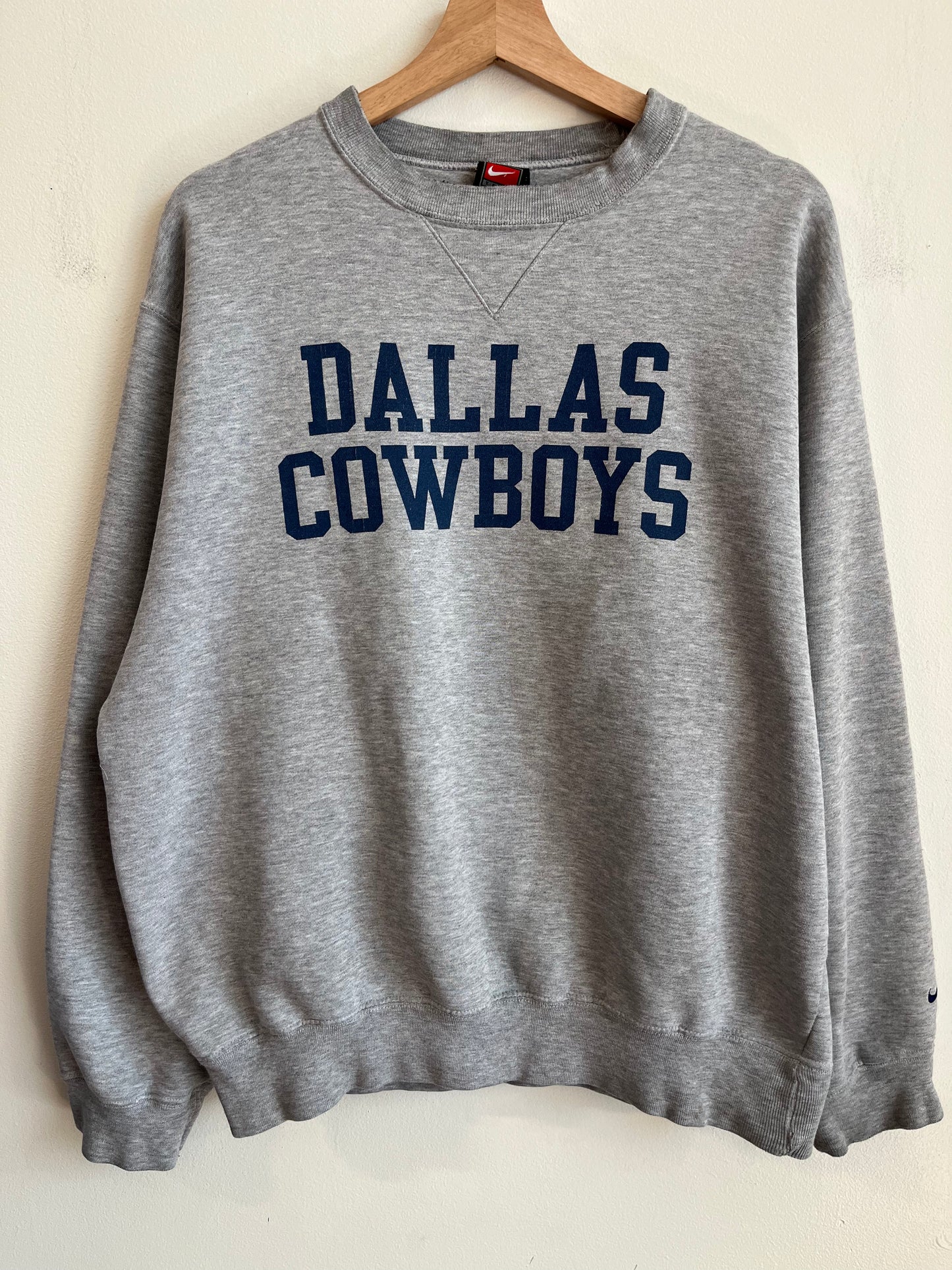 90s Dallas Cowboys Spell Out Nike Crewneck (M)