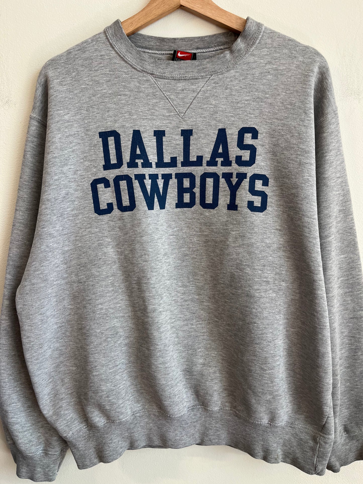 90s Dallas Cowboys Spell Out Nike Crewneck (M)