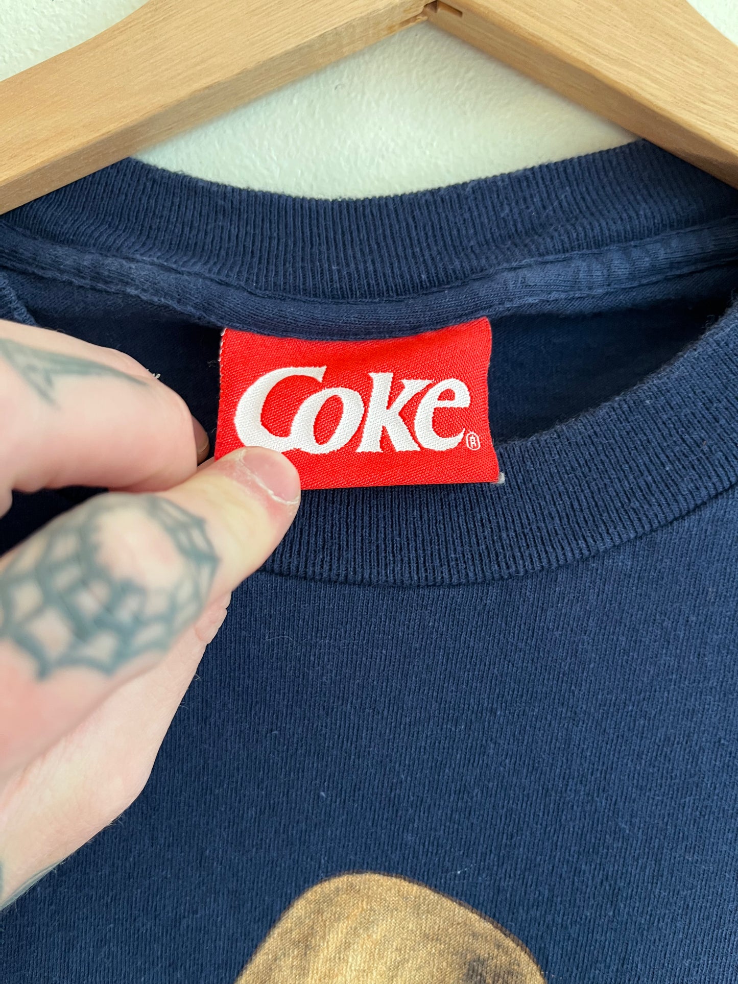 1995 Coca Cola Baseball Bear Graphic Tee (L)