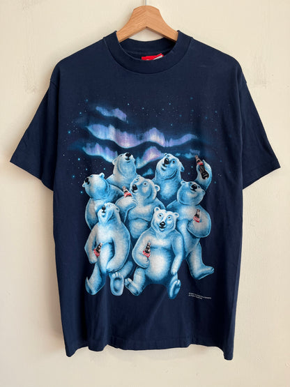 1994 Coca Cola Polar Bears Navy Tee (L)