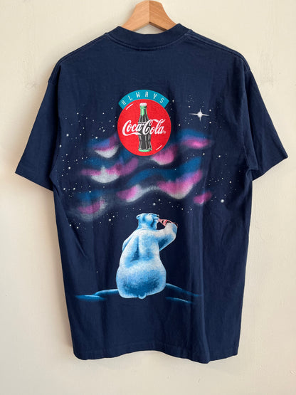 1994 Coca Cola Polar Bears Navy Tee (L)