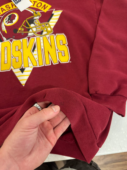90s Washington Redskins Big Spell Out Maroon Crewneck (XL)