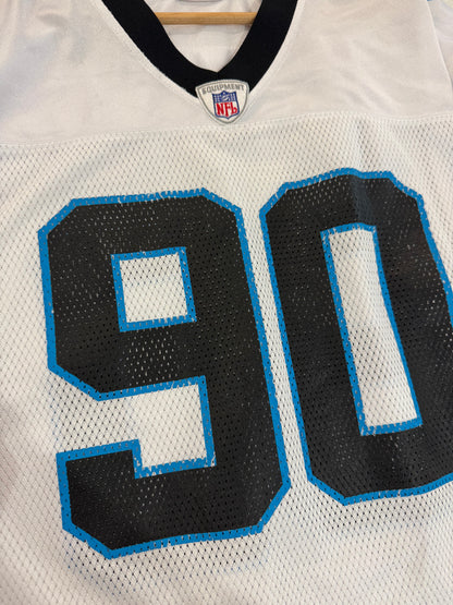 00s Carolina Panthers Julius Peppers Reebok Away Jersey (L)