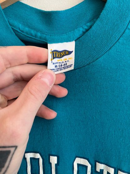 80s Charlotte Hornets Spell Out Trench Tee (M)