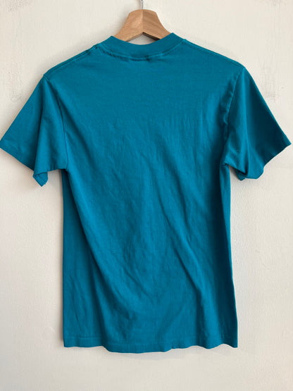 80s Charlotte Hornets Spell Out Trench Tee (M)