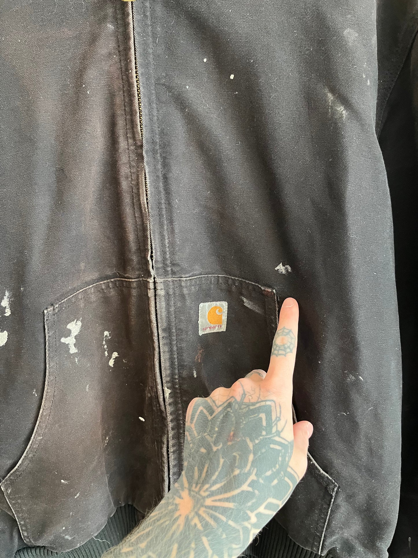 2021 Carhartt Paint Faded Black Jacket (L)
