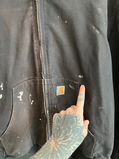 2021 Carhartt Paint Faded Black Jacket (L)