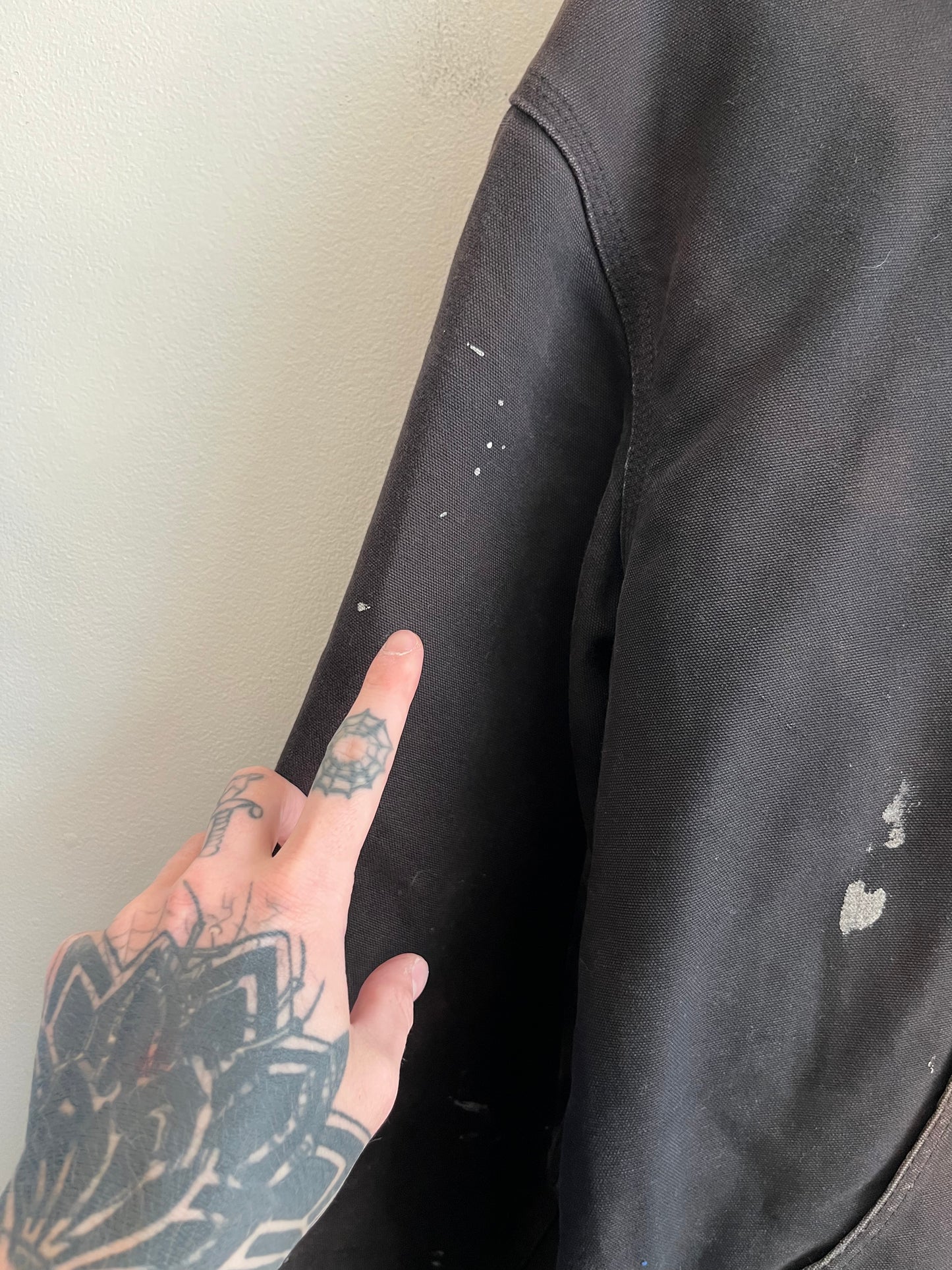 2021 Carhartt Paint Faded Black Jacket (L)
