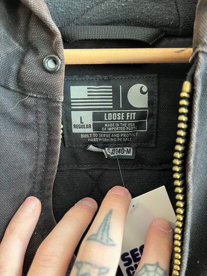 2021 Carhartt Paint Faded Black Jacket (L)