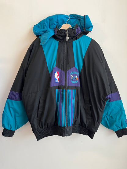 90s Charlotte Hornets Reversible Pro Player Puffer Jacket (XL)