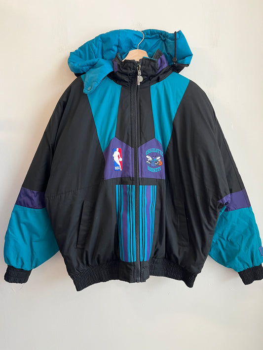 90s Charlotte Hornets Reversible Pro Player Puffer Jacket (XL)