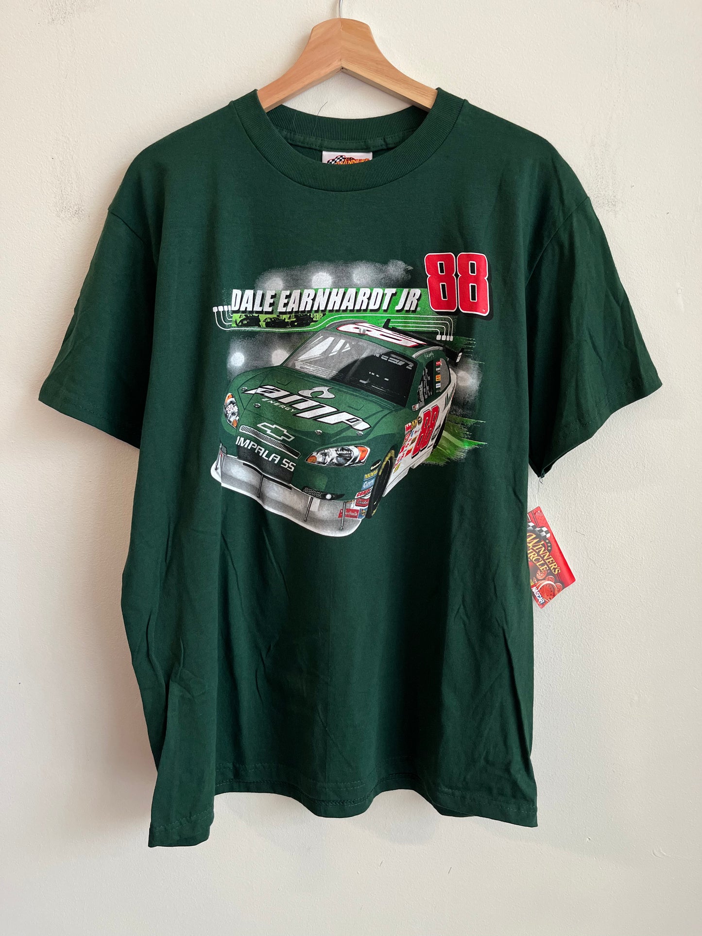 2008 Dale Jr AMP Green Deadstock Nascar Tee (L)