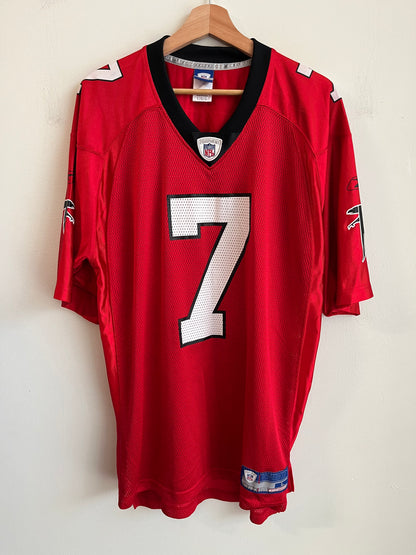 00s Atlanta Falcons Michael Vick Red Reebok Jersey (L)