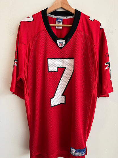 00s Atlanta Falcons Michael Vick Red Reebok Jersey (L)