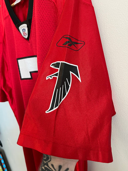 00s Atlanta Falcons Michael Vick Red Reebok Jersey (L)