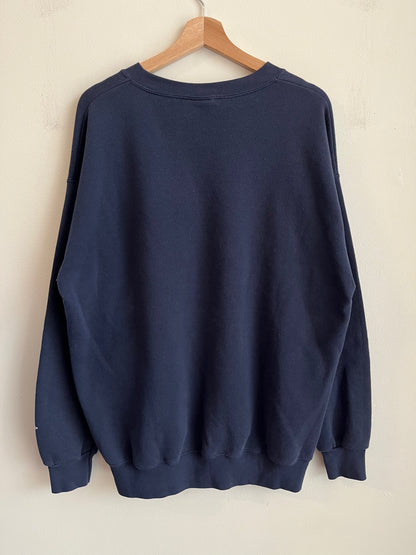 2000 Dallas Cowboys Football Lee Navy Crewneck (XL)