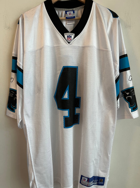 00s Carolina Panthers John Kasay Reebok Away Jersey (XXL)
