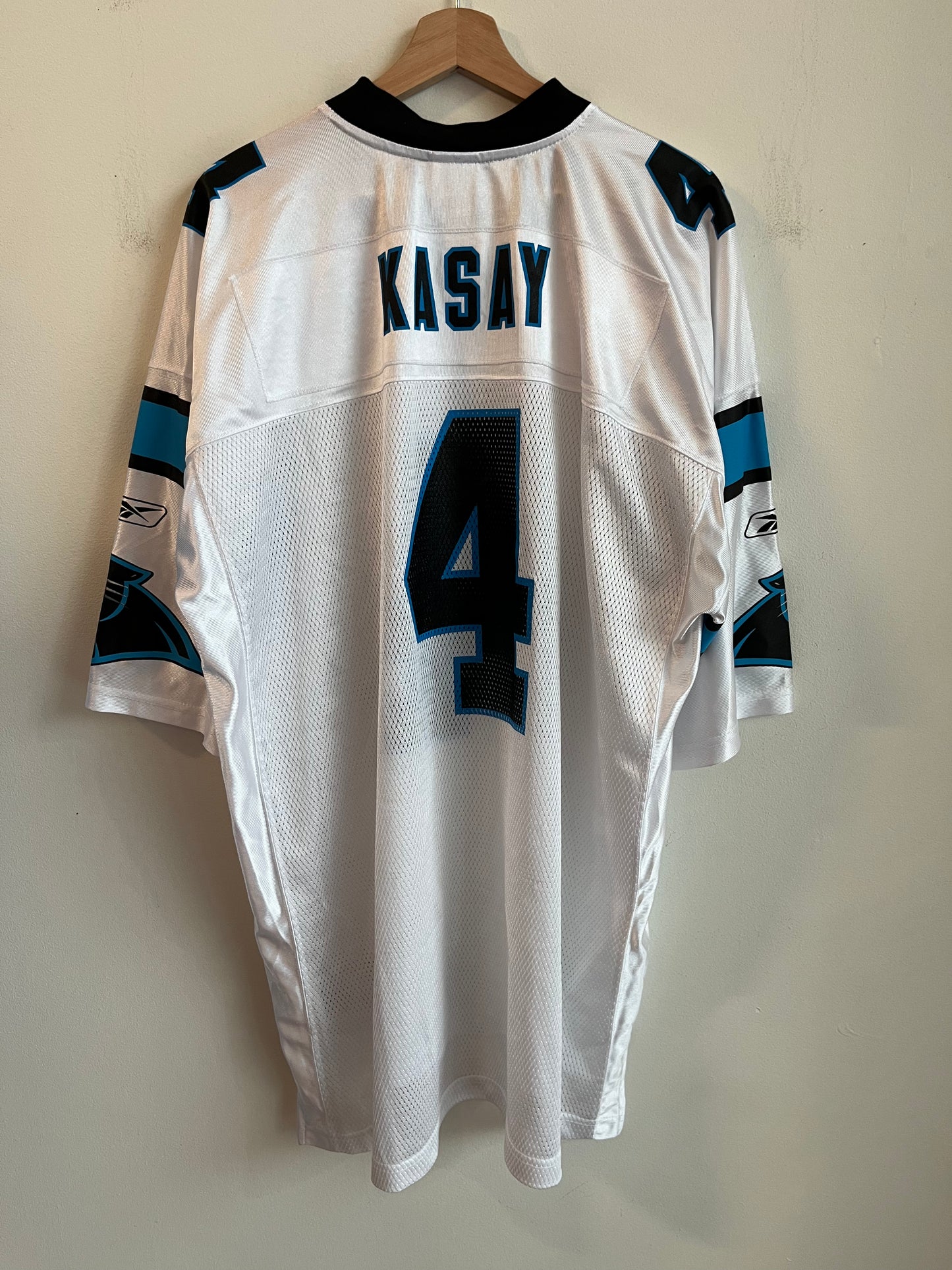 00s Carolina Panthers John Kasay Reebok Away Jersey (XXL)