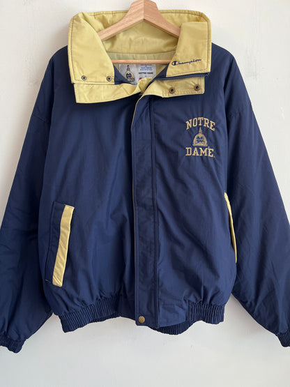 1990s Notre Dame University Champion Puffer Jacket (L)