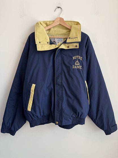 1990s Notre Dame University Champion Puffer Jacket (L)
