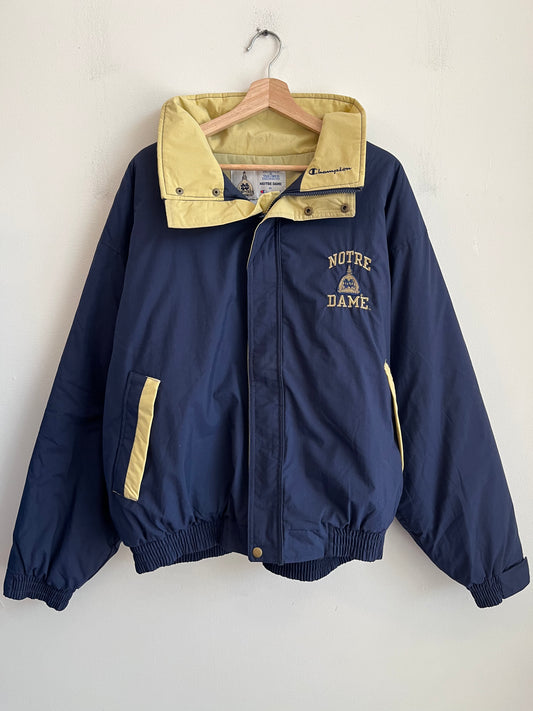 1990s Notre Dame University Champion Puffer Jacket (L)