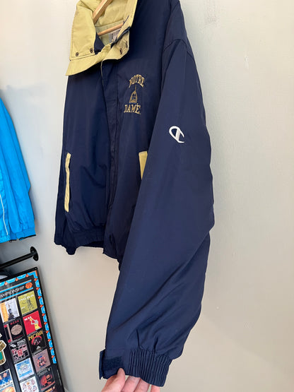 1990s Notre Dame University Champion Puffer Jacket (L)