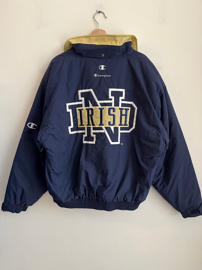 1990s Notre Dame University Champion Puffer Jacket (L)