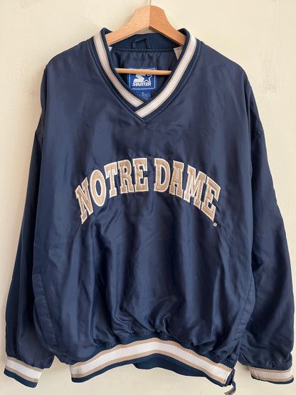 1990s Starter Notre Dame University Spell Out Windbreaker (XL)